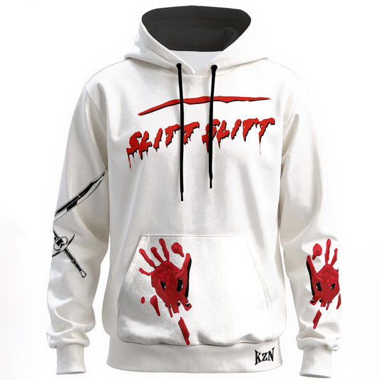 Slitt Slitt Hoodie - White/RED