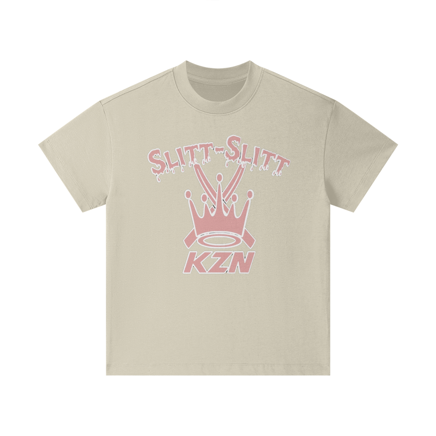 Pink/WHITE OG SLITT SLITT KZN Essential Kids' T-shirt