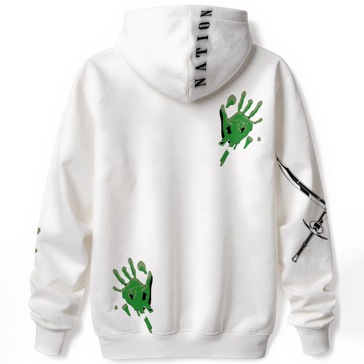 Slitt Slitt Hoodie - White/GREEN