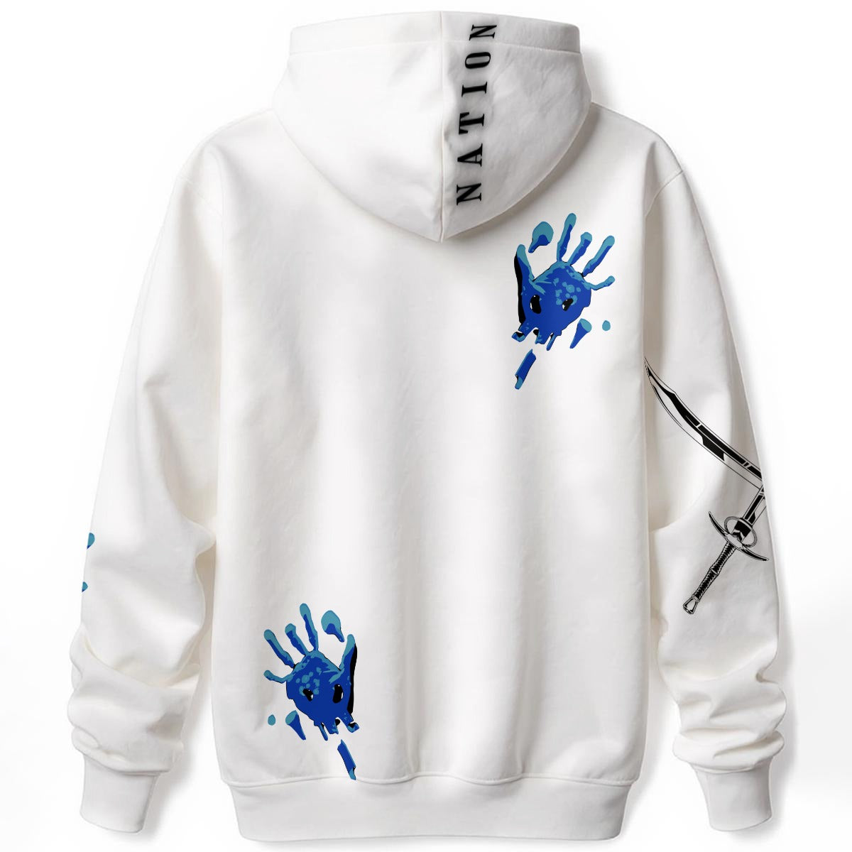 Slitt Slitt Hoodie - White/BLUE