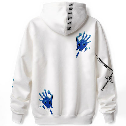 Slitt Slitt Hoodie - White/BLUE