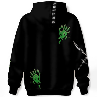 Slitt Slitt Hoodie - Black/GREEN