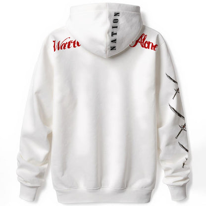 Warriors Walk Alone Hoodie - White