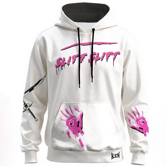 Slitt Slitt Hoodie - White/PINK