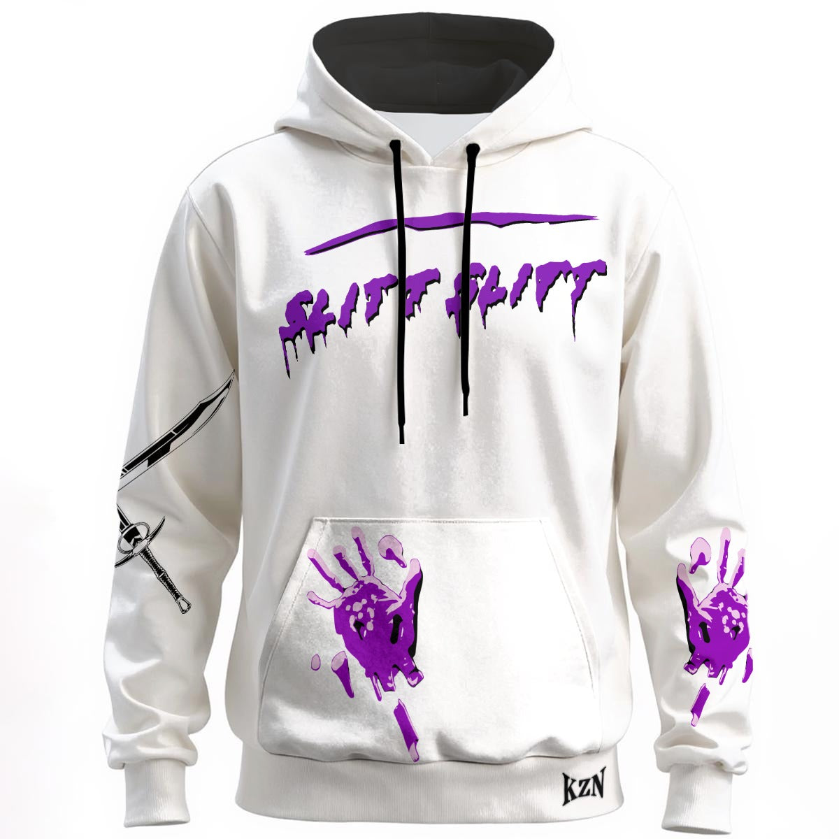 Slitt Slitt Hoodie - White/PURP