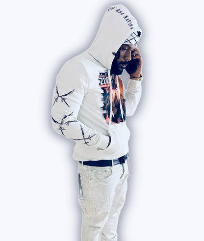 Warriors Walk Alone Hoodie - White