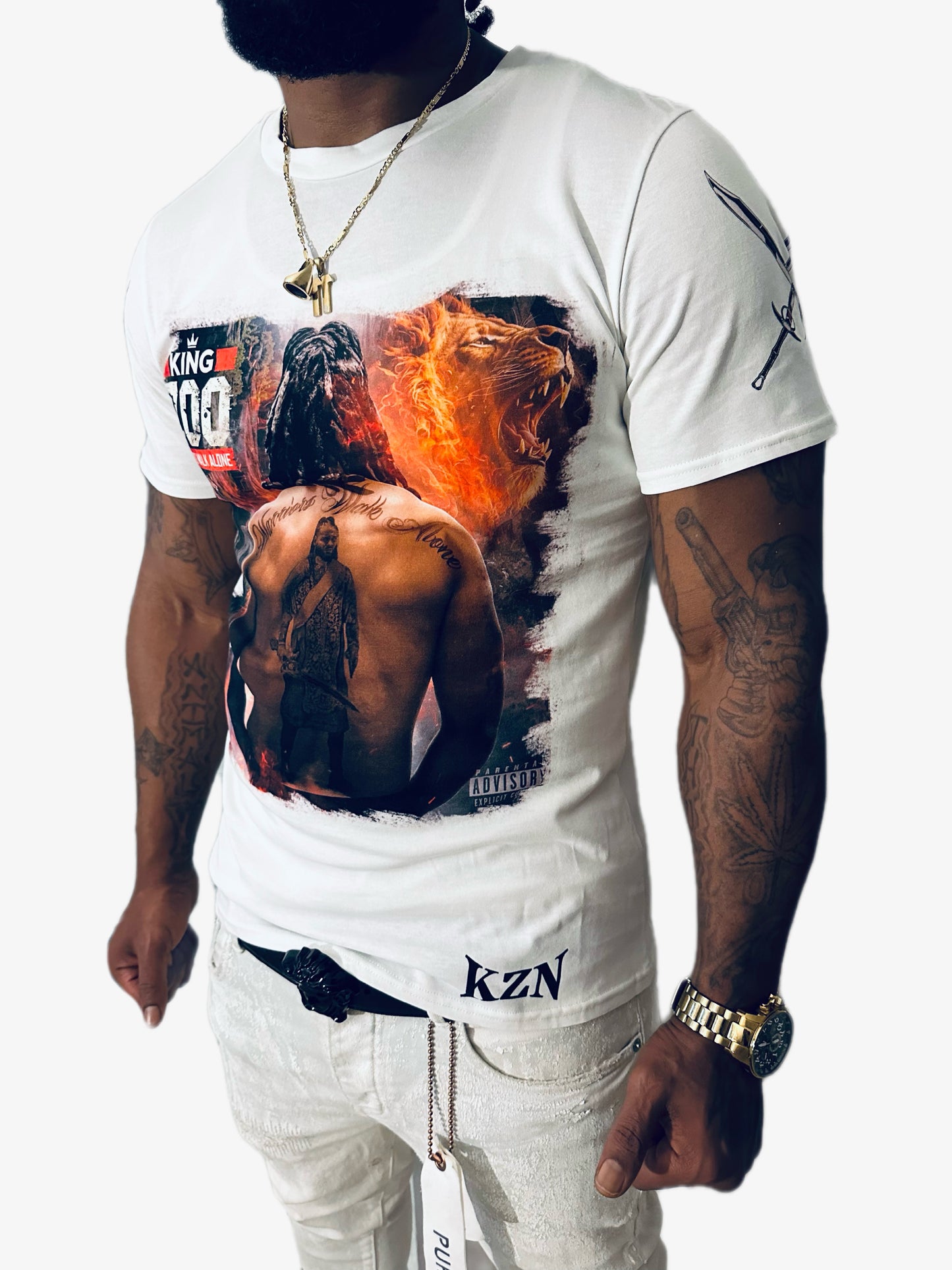 Warriors Walk Alone Album T-Shirt - WHITE