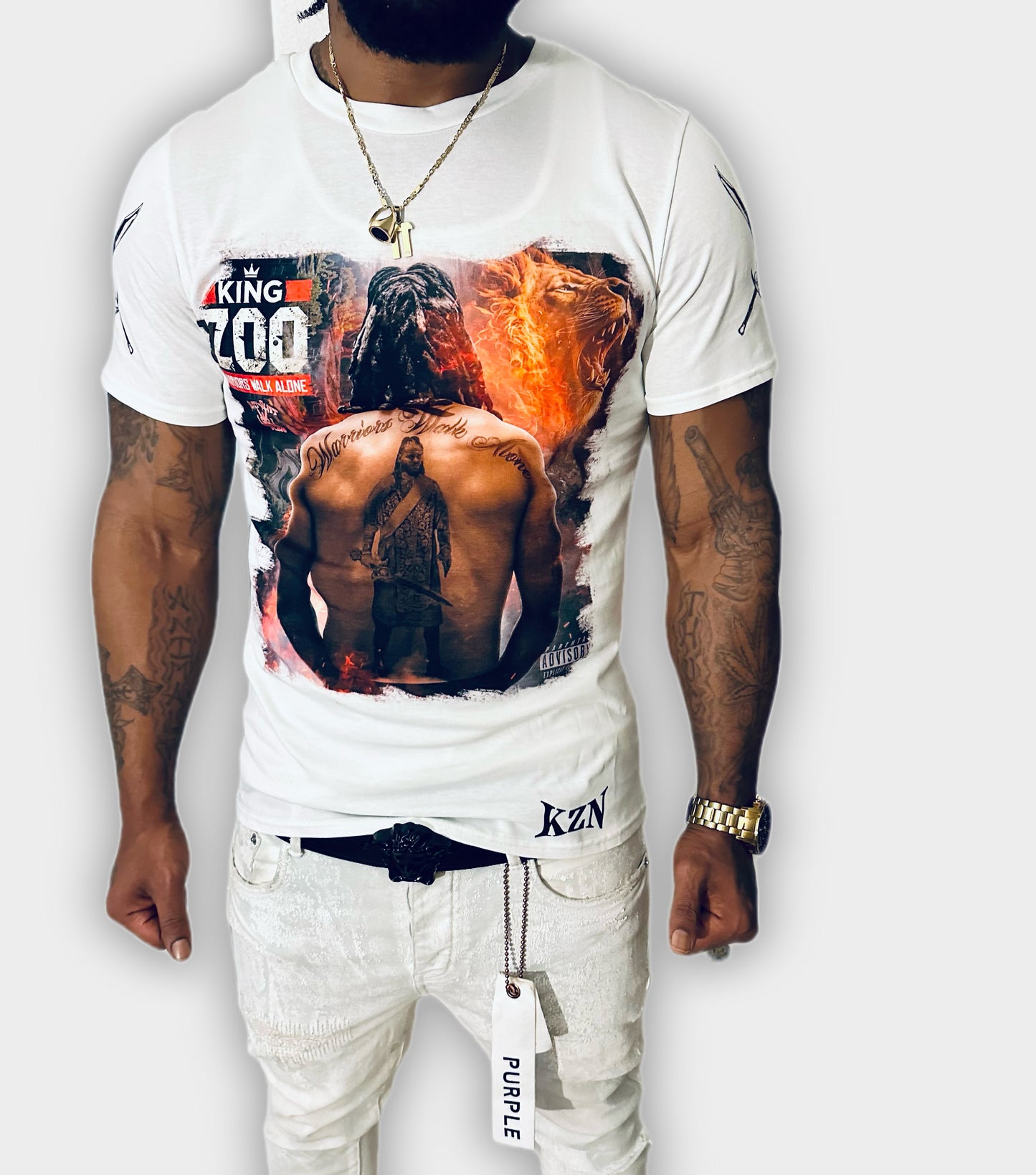 Warriors Walk Alone Album T-Shirt - WHITE