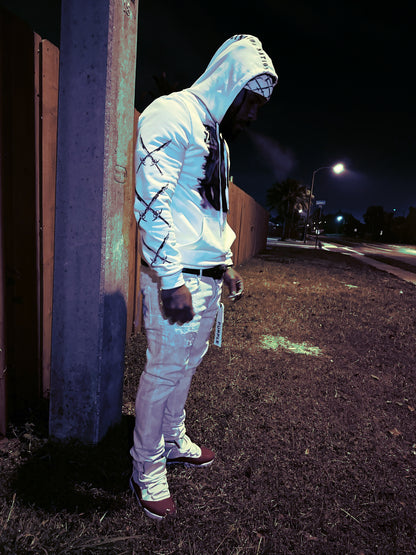 Warriors Walk Alone Hoodie - White