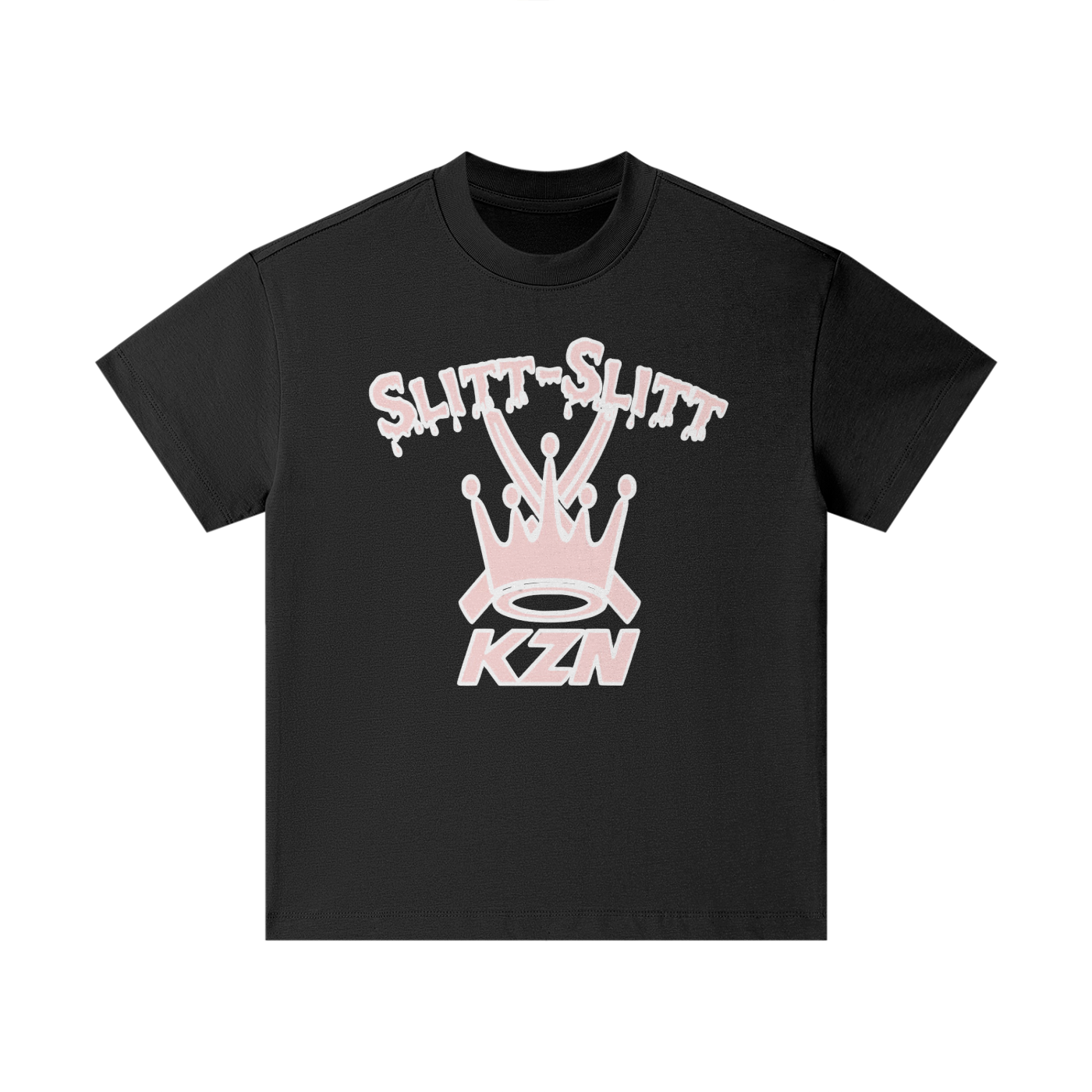 Pink/WHITE OG SLITT SLITT KZN Essential Kids' T-shirt