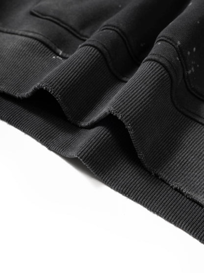 KZN The Penalty Was Death Vintage Wash Frayed Fleece Hoodie - LIMITED EDITION